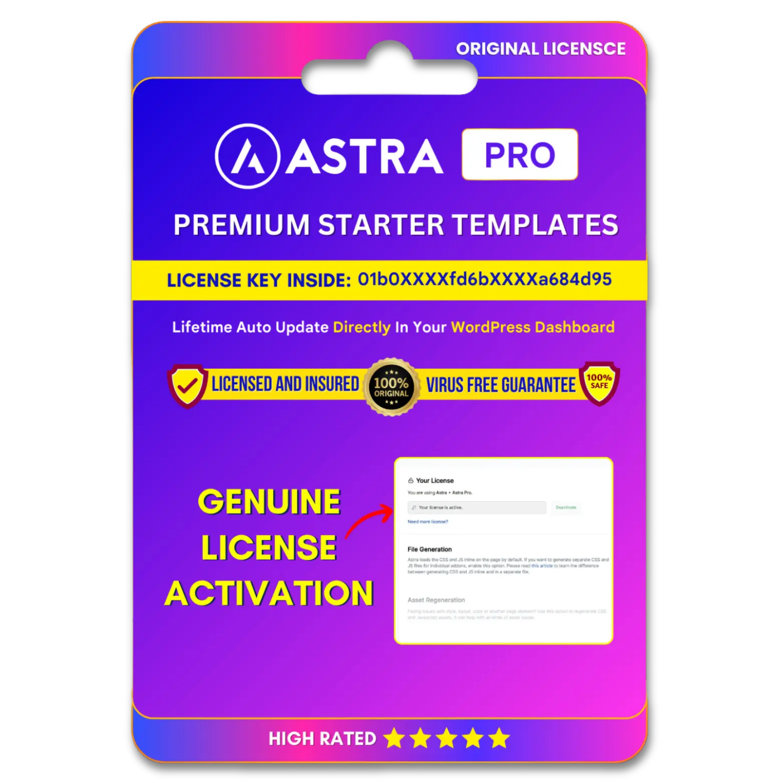 Astra Pro Original License Key. - Image 1