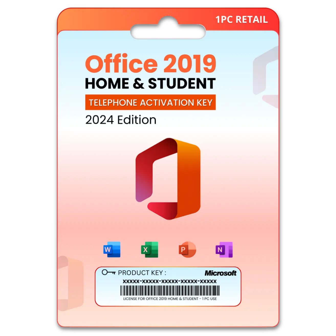 Office 2019 Home & Student Telephone activation key