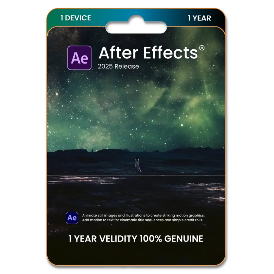 Adobe After Effects Original License for 1 Device 1 Year