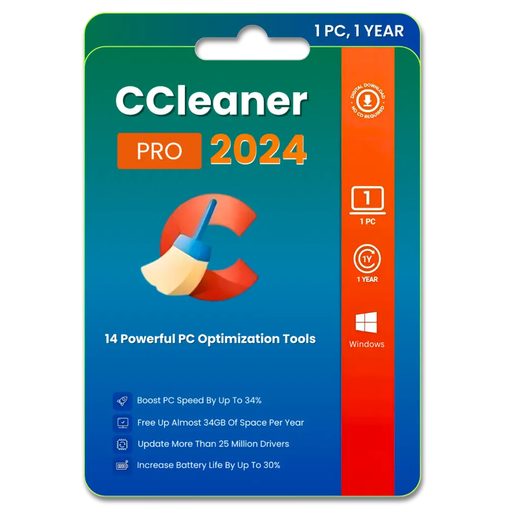 CCleaner Professional 2024 (1 Device, 1 Year) Key