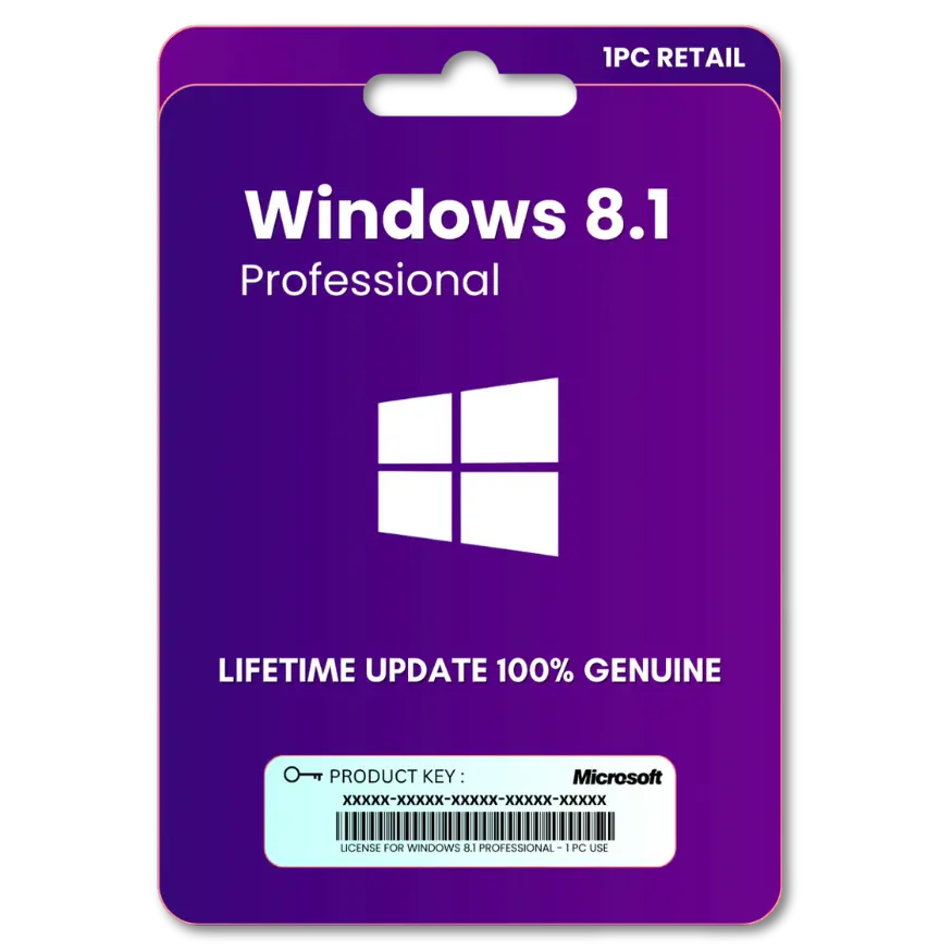 Windows 8.1 Professional License Key